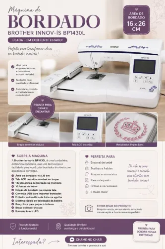 Máquina Bordado Computadorizado Brother