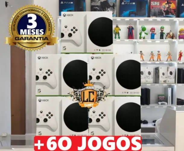 XBOX SERIES S 512GBº COM 68 JOGOS e GARANTIA e BRINDES (O31) 98423-5O25