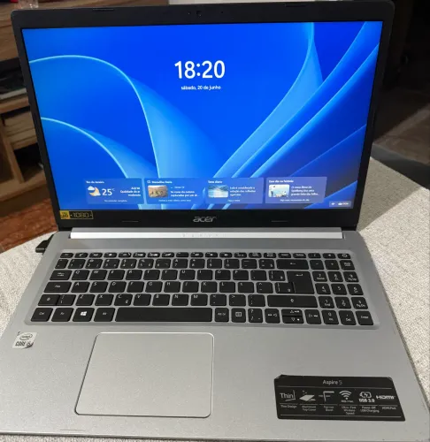 Notebook Acer Aspire 5 A515-54 - i5 10ª Geração | SSD 256GB | Tela Full HD