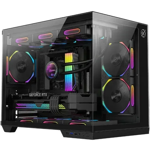 Gabinete Gamer | Kalkan Saga | Micro ATX | S/Fans | USB 3.0 | Vidro | Preto - Loja FH