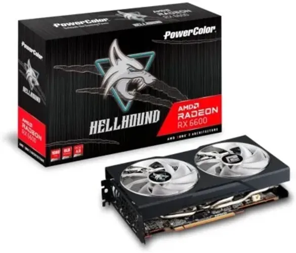 PowerColor Hellhound AMD Radeon RX 6600 8GB Graphics Card