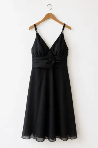 Vestido Azul Petróleo 
