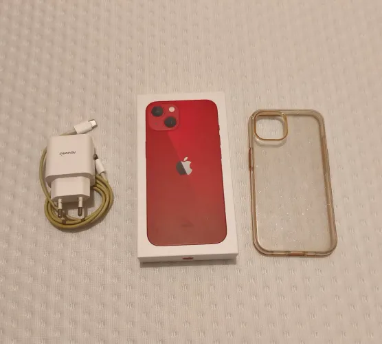Iphone 13 Vermelho Carregador Capinha