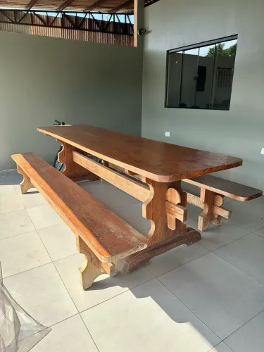 MESA DE MADEIRA 3 metros
