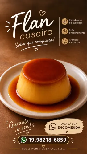 Flan caseiro 