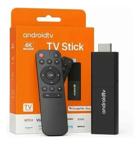 TV Stick 4K Android Smart TV Wifi HDMI Controle Bluetooth Netflix YouTube Transforme sua T