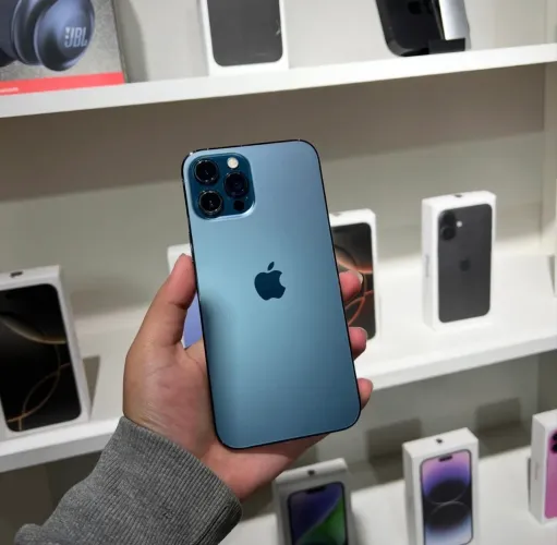 IPHONE 12 PRO MAX 128GB, TELA E BATERIA NOVA, FALHA NO FACE ID, LOJA NO RIOMAR.