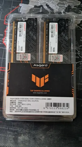 Memória RAM 32GB 3200Mhz (2x16GB) CL17 Asgard