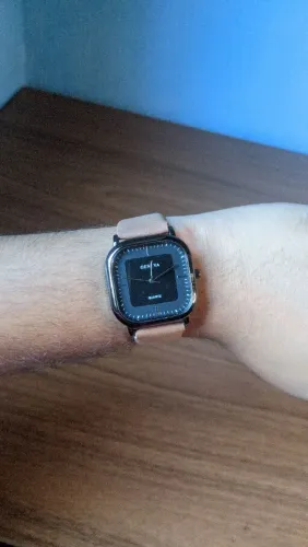 Relógio Geneva Masculino Pulseira de Couro - Excelente Estado