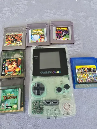 Game Boy Color com tela ips + jogos