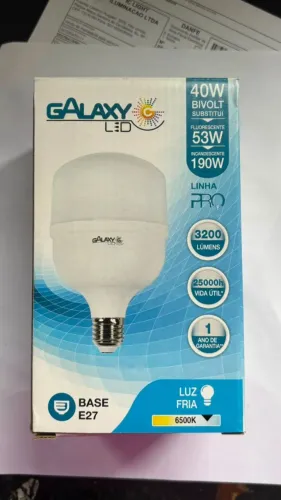Kit 4 Lampadas de Led Super Potente Luz Branca Galaxy 40w