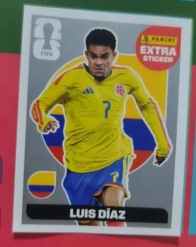 Figurinha Luis Díaz Legend Prata - Coleção Oficial 2026