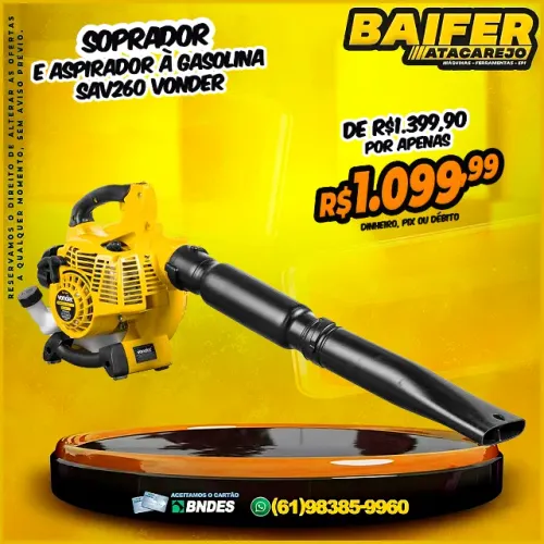 Soprador e Aspirador à Gasolina SAV260 Vonder