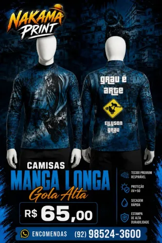 Camisas Dryfit - Manga Curta e Manga Longa p/empresas e motoboy