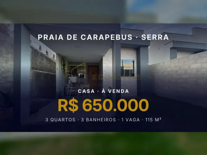 Casa Nova em Praia de Carapebus  Serra/ES, Conforto e Praticidade para Você