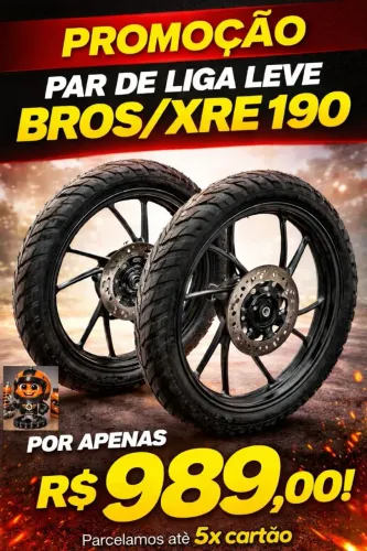 PROMOÇÃO PAR DE LIGA LEVE BROS/XRE190