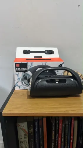 Caixa de som bombox mini