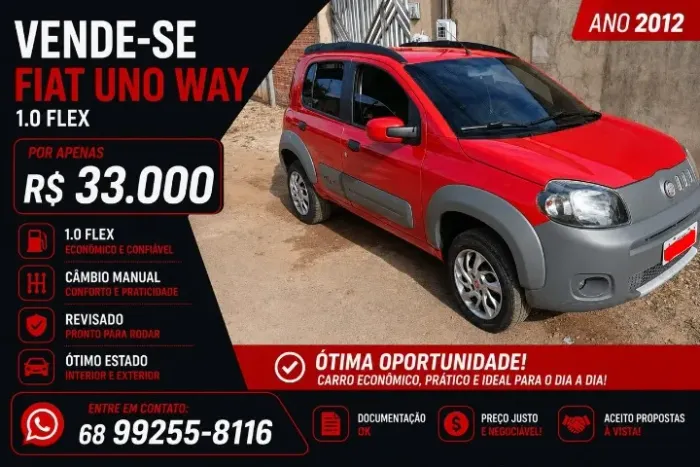 Fiat Uno Mille WAY Economy 1.0 F.flex 4P 2012