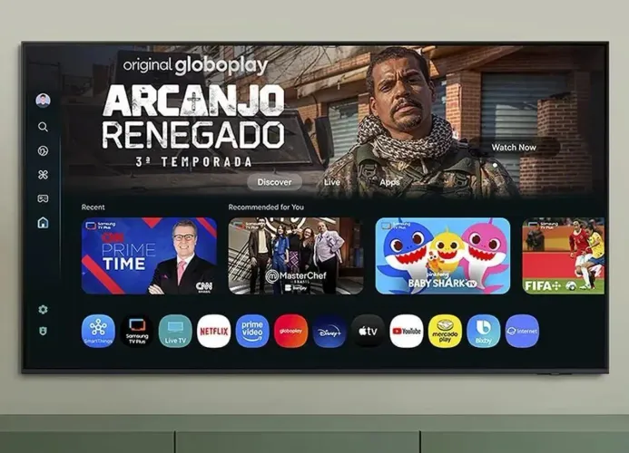 Smart TV 4K Samsung Crystal HDR de 50" com Tizen, Alexa e Xbox Gaming