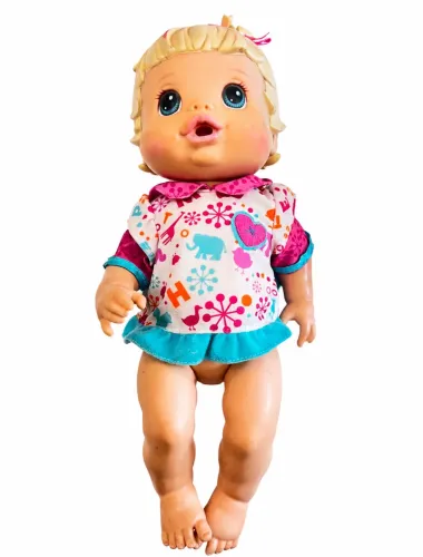 boneca baby alive loira - bebe e faz xixi