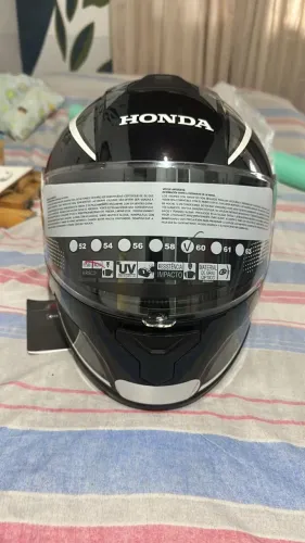 Capacete Hfs 2025 Honda Original Preto Cinza 60 