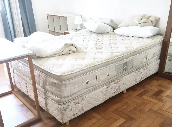 vendo cama casal queen box ortobom (colchão + base)