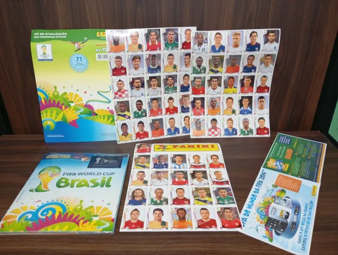 Álbum figurinhas copa 2014 Brasil completo + kit atualização