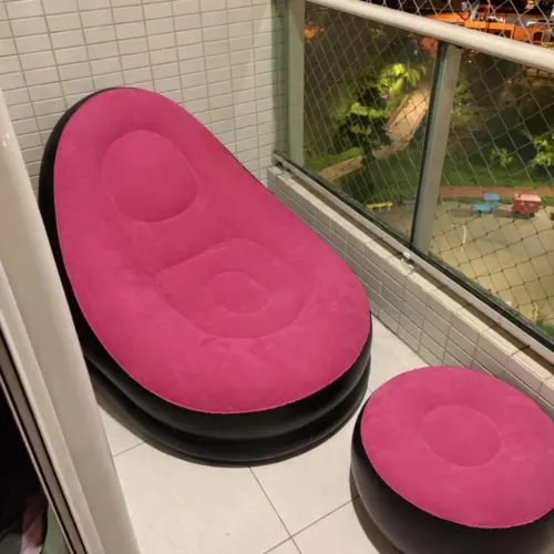 *Promoção* Poltrona inflável + puff inflável.