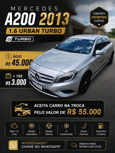 Mercedes-Benz Classe A 200 1.6 TB 16V Urban 156cv Aut. 2013