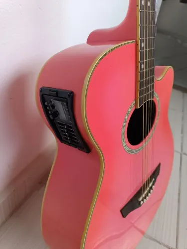 Violão Tagima Dallas elétrico rosa