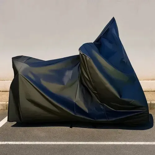Capa de chuva para cobrir moto de couro corvin, com durabilidade de até 6 anos