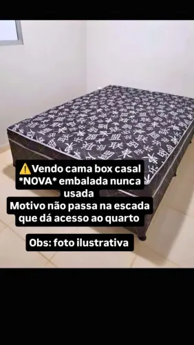 Cama box conjugada nova