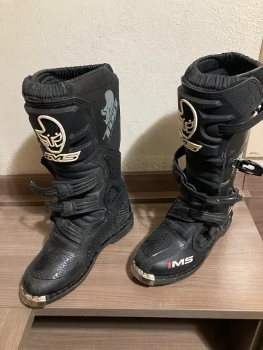     Bota IMS Motocross Trilha Off Road Preta
