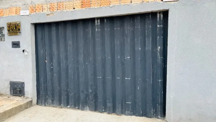 Portão para garagem 3x2 na cor chumbo
