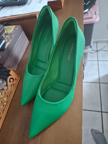 Scarpin Sonho dos Pés n 40 verde