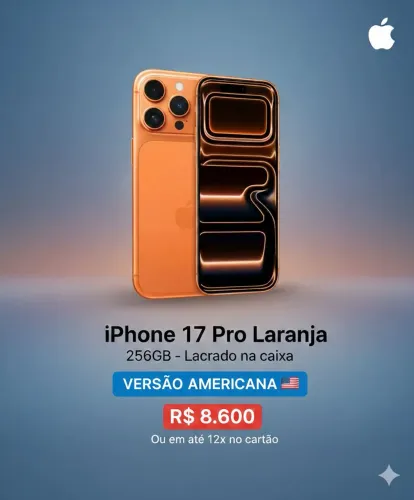 IPHONE 17 pro 256gb laranja