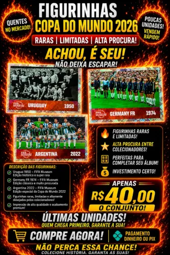 FIGURINHAS COPA MUNDO 2026 - EDIÇÃO MUSEUM!