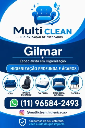 Higienização de estofados.