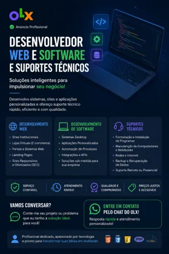 Desenvolvedor Web e Softwares