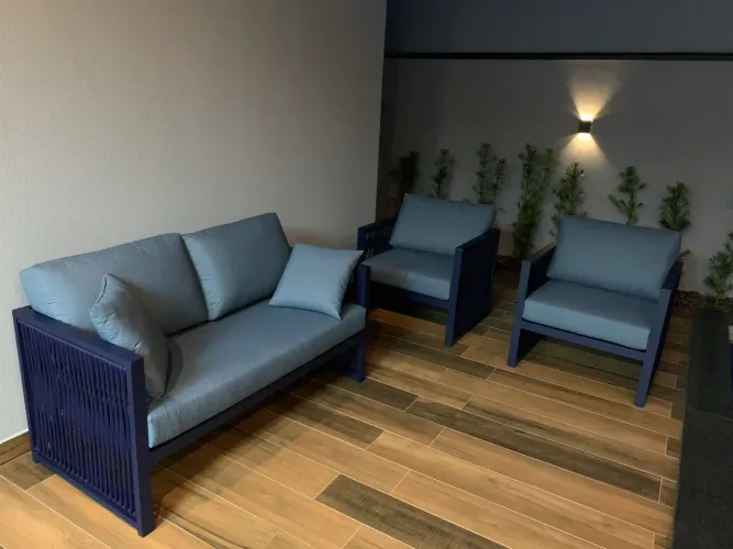 SOFÁ ÁREA EXTERNA COM 2 POLTRONAS 