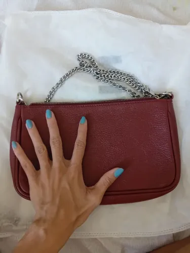 Bolsa vinho couro