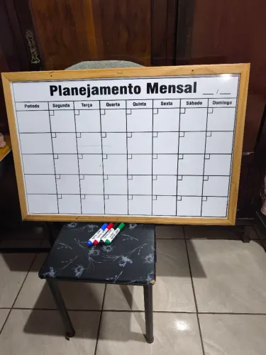 Quadro planejador mensal