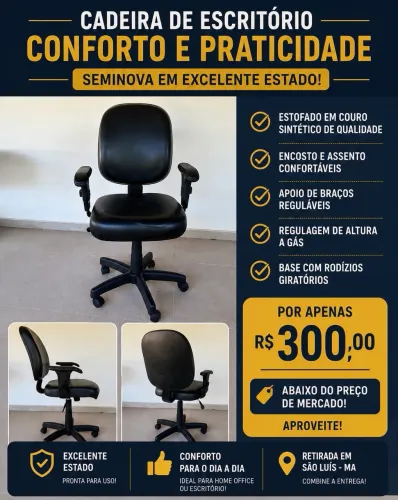 Cadeira Presidente 300,00