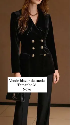 Blazer de suede
