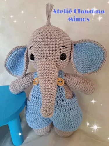 Elefante amigurumi
