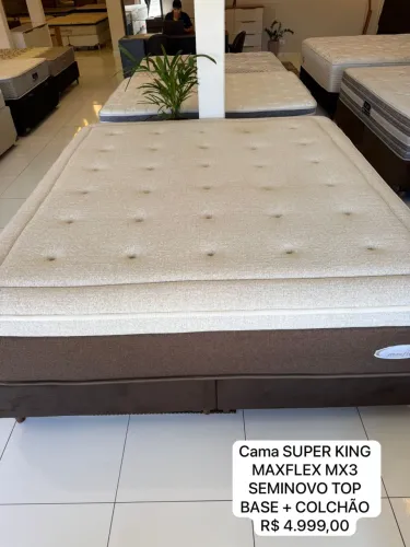 Cama SUPER KING SIZE MAXFLEX MX3 SEMINOVA TOP - ENTREGO 