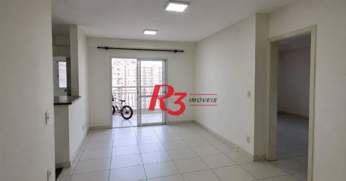 Apartamento com 2 dormitórios para alugar, 64 m² por R$ 4.970,00/mês - Marapé - Santos/SP