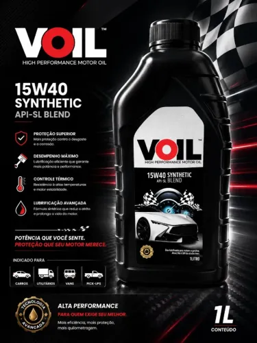VOIL 15W40 Sintético Alta Performance 1L Original
