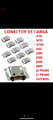 Ki 10 conector de carga v8 micro usb manutenção celular a10 m10 a02 a750 j4 j5 j6 j7