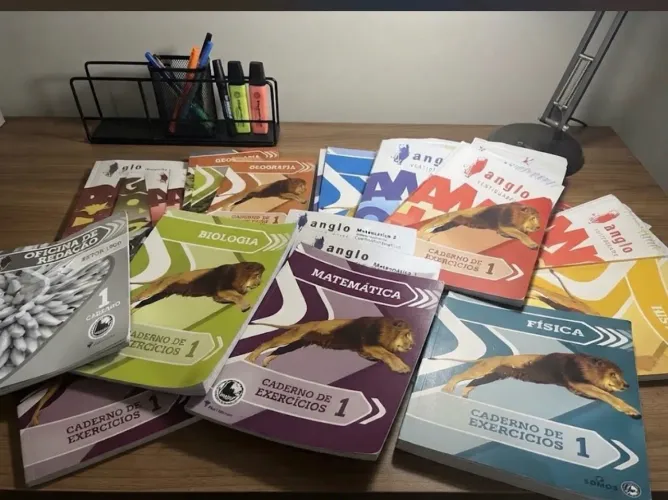 Apostilas e Livros Cursinho Pré-Vestibular Anglo (Lote/Avulso)